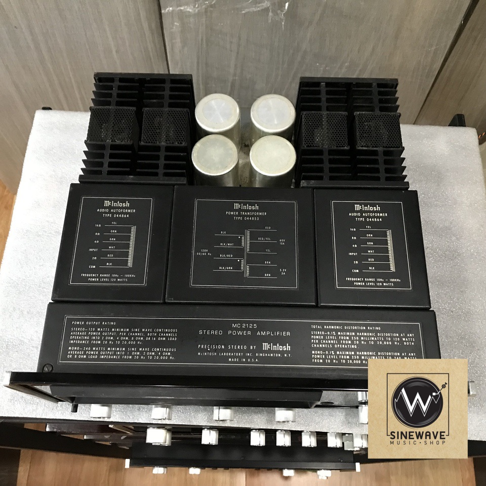 Power Amp ยี่ห้อ Mcintosh รุ่น MC-2125 (Made in USA) ไฟ 220Volts