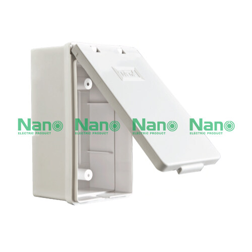 กล่องกันน้ำ บ็อกกันน้ำ Nano 2x4 แนวตั้ง ฝาทึบ 406