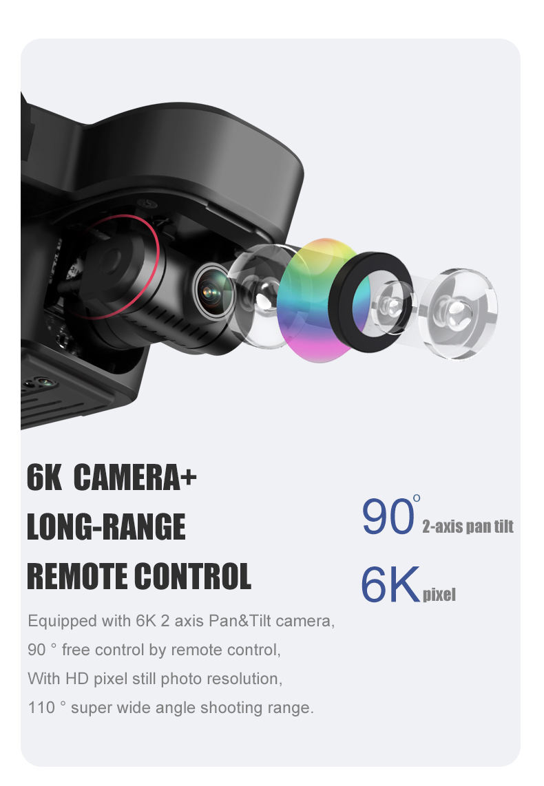 กล้องอะไหล่โดรน Aviator 8811 (PRO) GPS คมชัด 6K