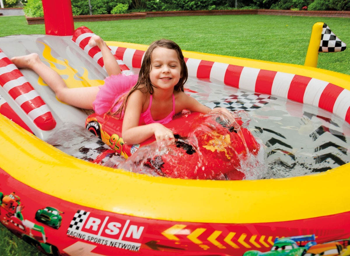 Intex Disney Play Center Cars สระสไลเดอร์เดอร์รถ 57134 (The cars)