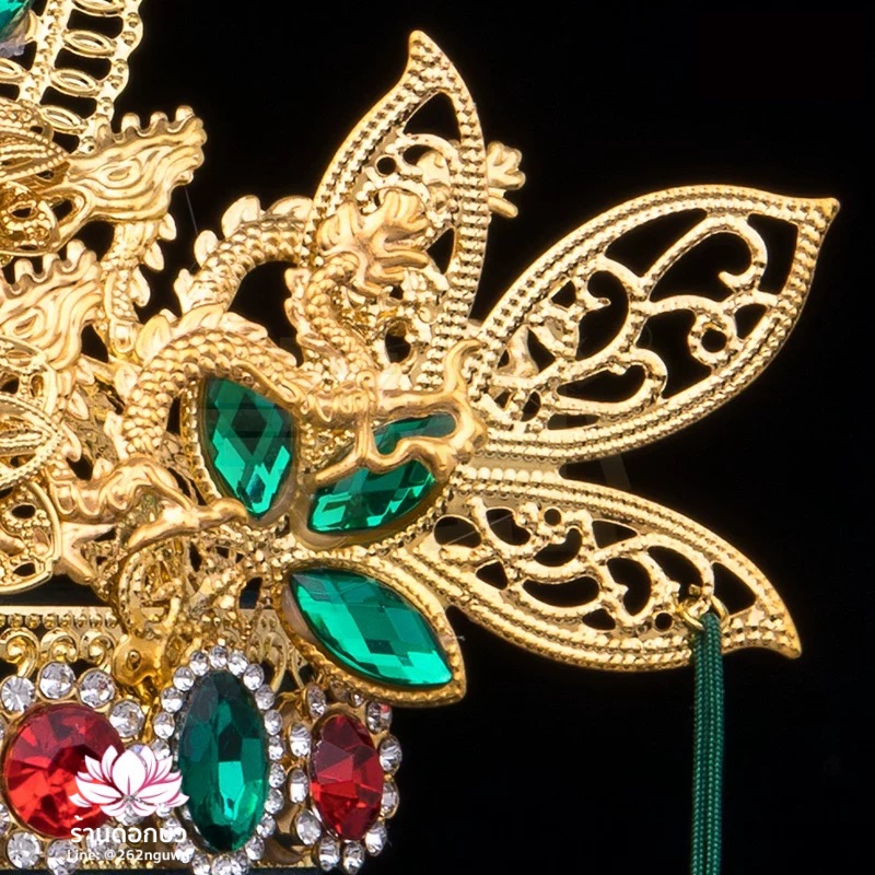 หมวกเทพเจ้าฝ่ายหญิง หมวกเทพนารี หมวกเทวนารี หมวกเจ้าแม่ หมวกพระหญิง หมวกกิมซิ้น หมวกพระจีน