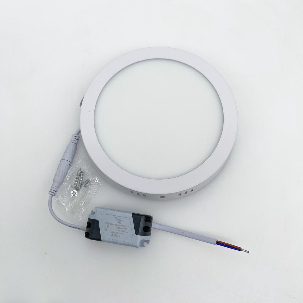 HiET ดาวน์ไลท์ติดลอย ขอบขาว LED 12w 18w ดาวน์ไลท์ลอย ดาวน์ไลท์ ติดลอย กันไฟกระชาก 800Kv โคมดาวน์ไลท์ ดาวไลท์ ไฟเพดาน