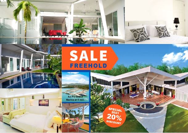 For Sales : Thalang, 5 Luxury Private Pool Villa , 23 bedrooms 17 bathrooms. 1,550 SQ.M.