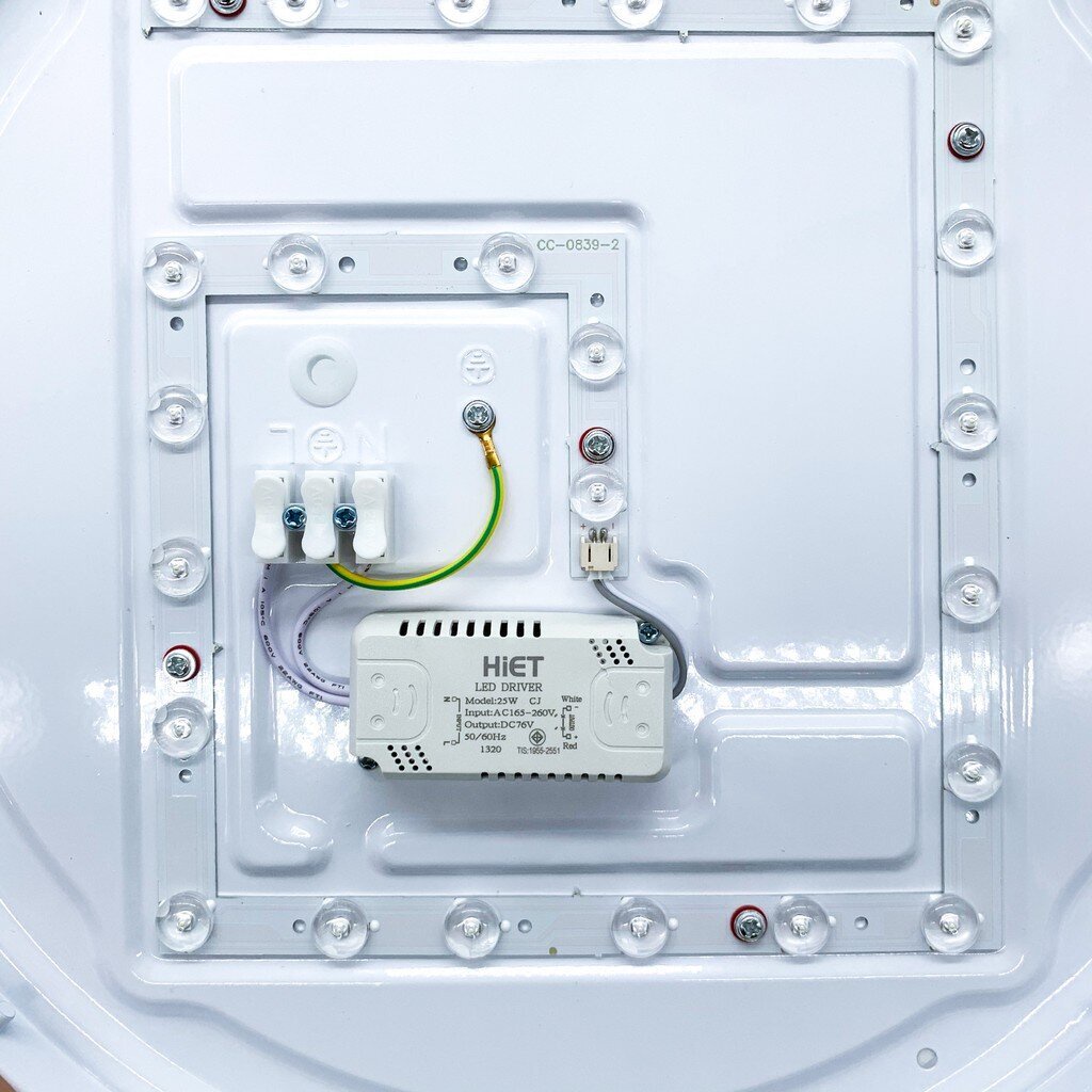 โคมไฟเพดาน โคมซาลาเปา พร้อมหลอด HIET LED 25W แสงขาวและแบบสามแสง