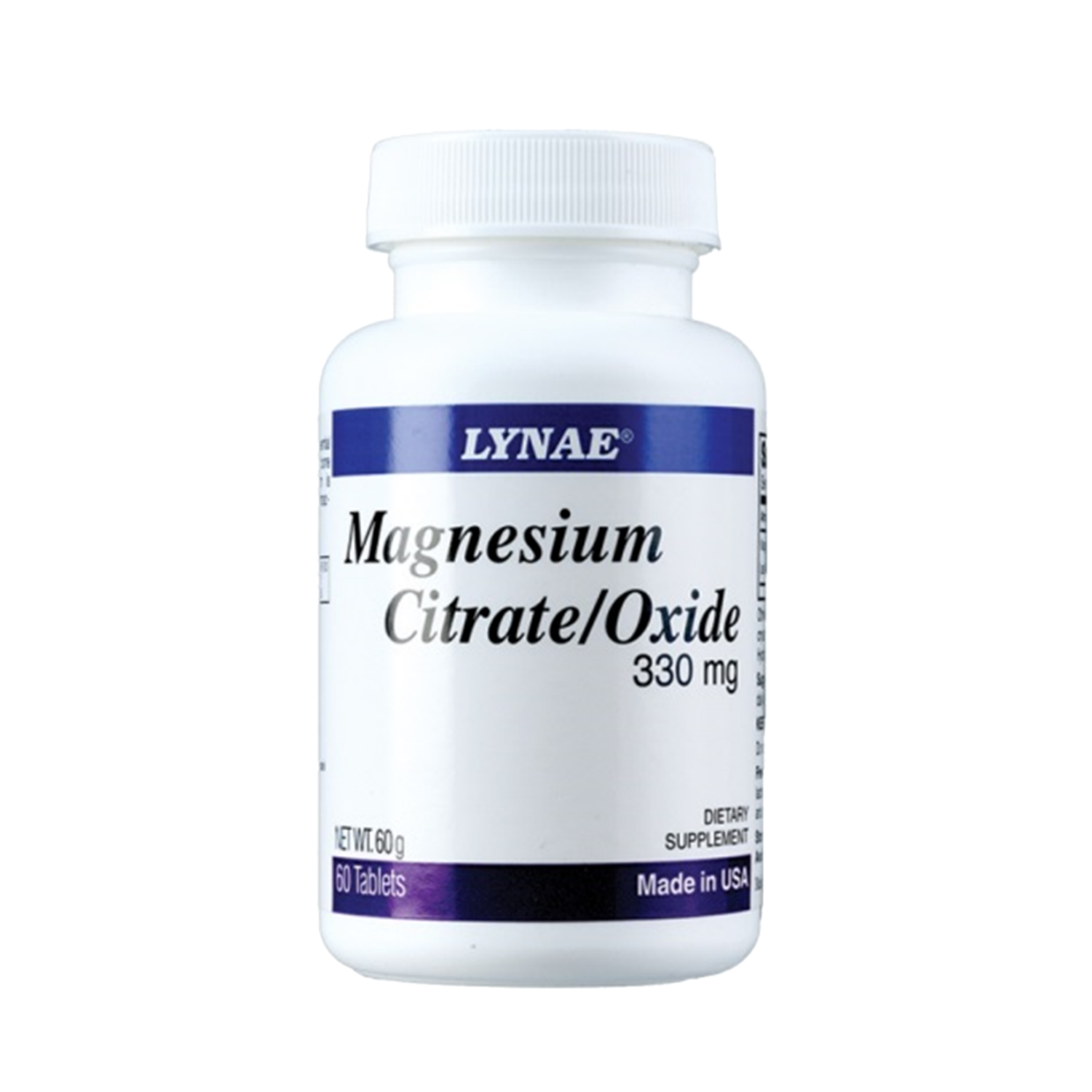 Lynae Magnesium citrate/Oxide 330mg. 60's