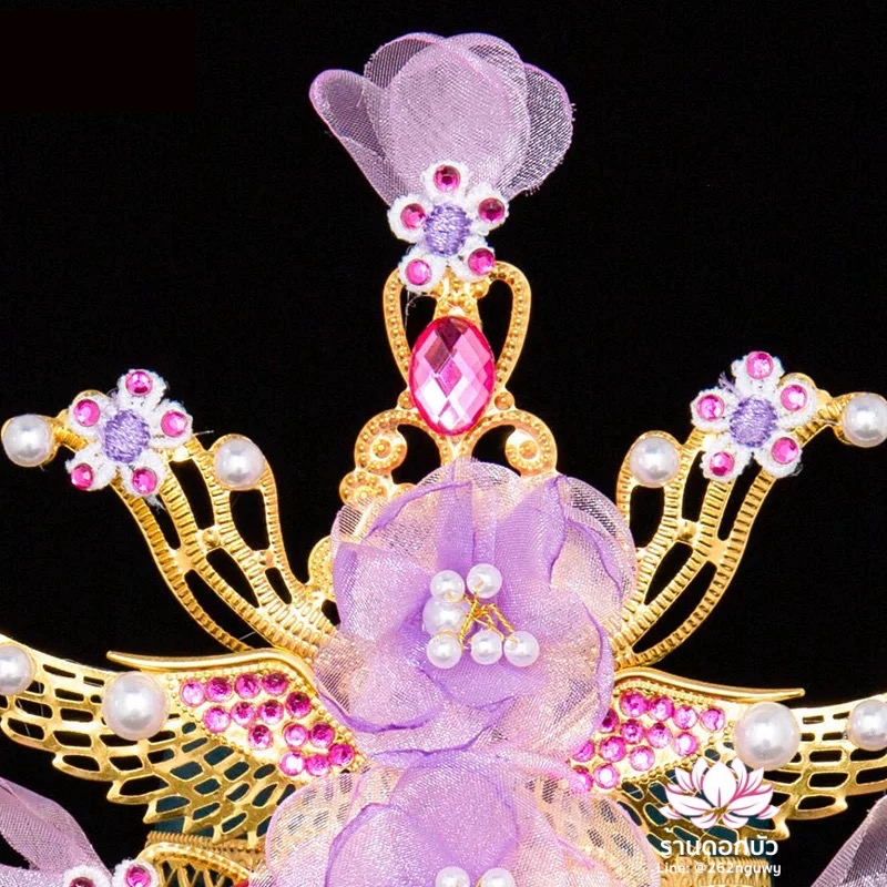 หมวกเทพเจ้าฝ่ายหญิง หมวกเทพนารี หมวกเทวนารี หมวกเจ้าแม่ หมวกพระหญิง หมวกกิมซิ้น หมวกพระจีน