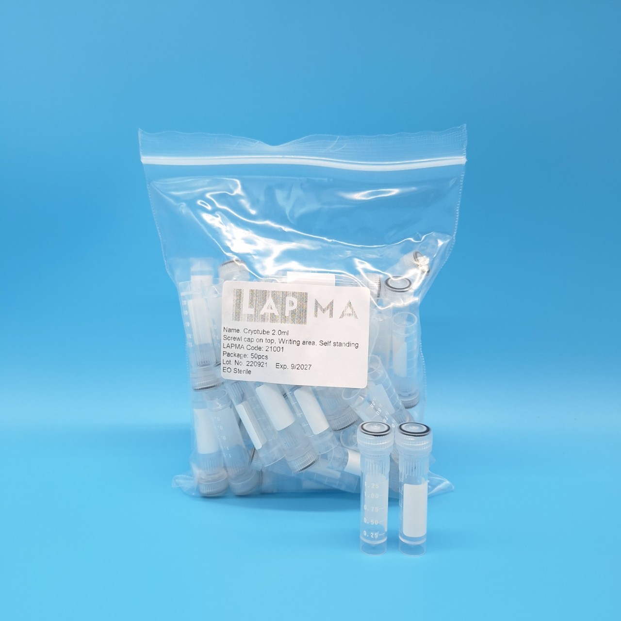 Cryotube Screw cap 0.5,2,5,10 ml ,( Free-standing ,Conical ) , steriled ,Can Frozen - 80 ํC, หลอดเก็บตัวอย่างฝาเกลียว มีสเกล, สามารถแช่แข็งได้ 80 องศา