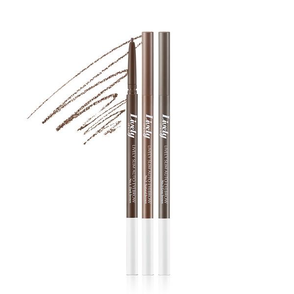 IPKN Lively Slim Auto Eyebrow สีน้ำตาลเทา