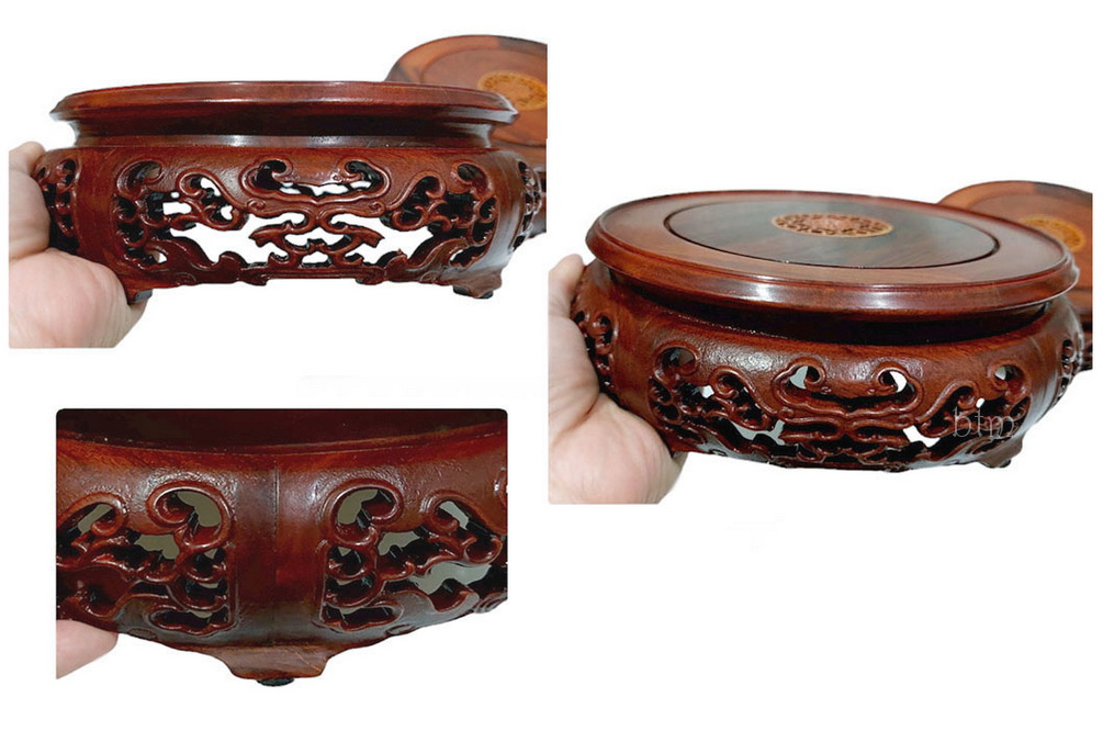 กี๋หรือฐานไม้สไตล์จีน ไม้โรสวูด