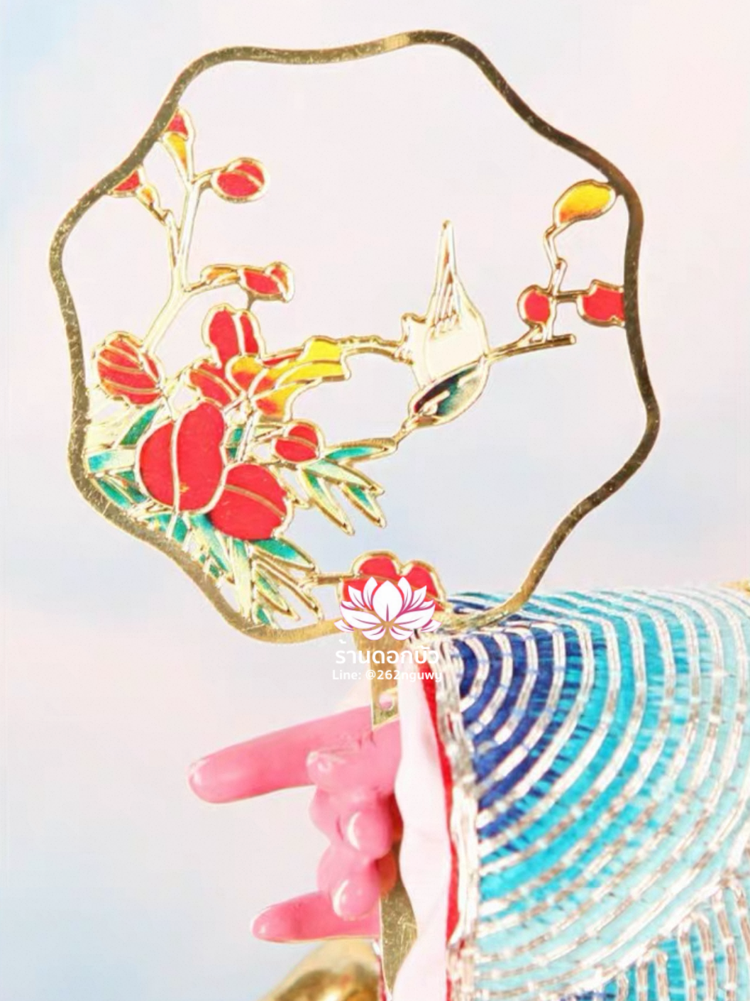 พัดเทพธิดา พัดเทวนารี พัดเจ้าแม่ พัดสำหรับองค์พระกิมซิ้น