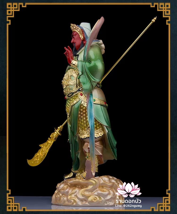 เทพเจ้ากวนอู และพระเวทโพธิสัตว์ (อุ่ยท้อผ่อสัก) งานเรซิ่นคุณภาพสูง ขนาด 12/16/19/26/36 นิ้ว