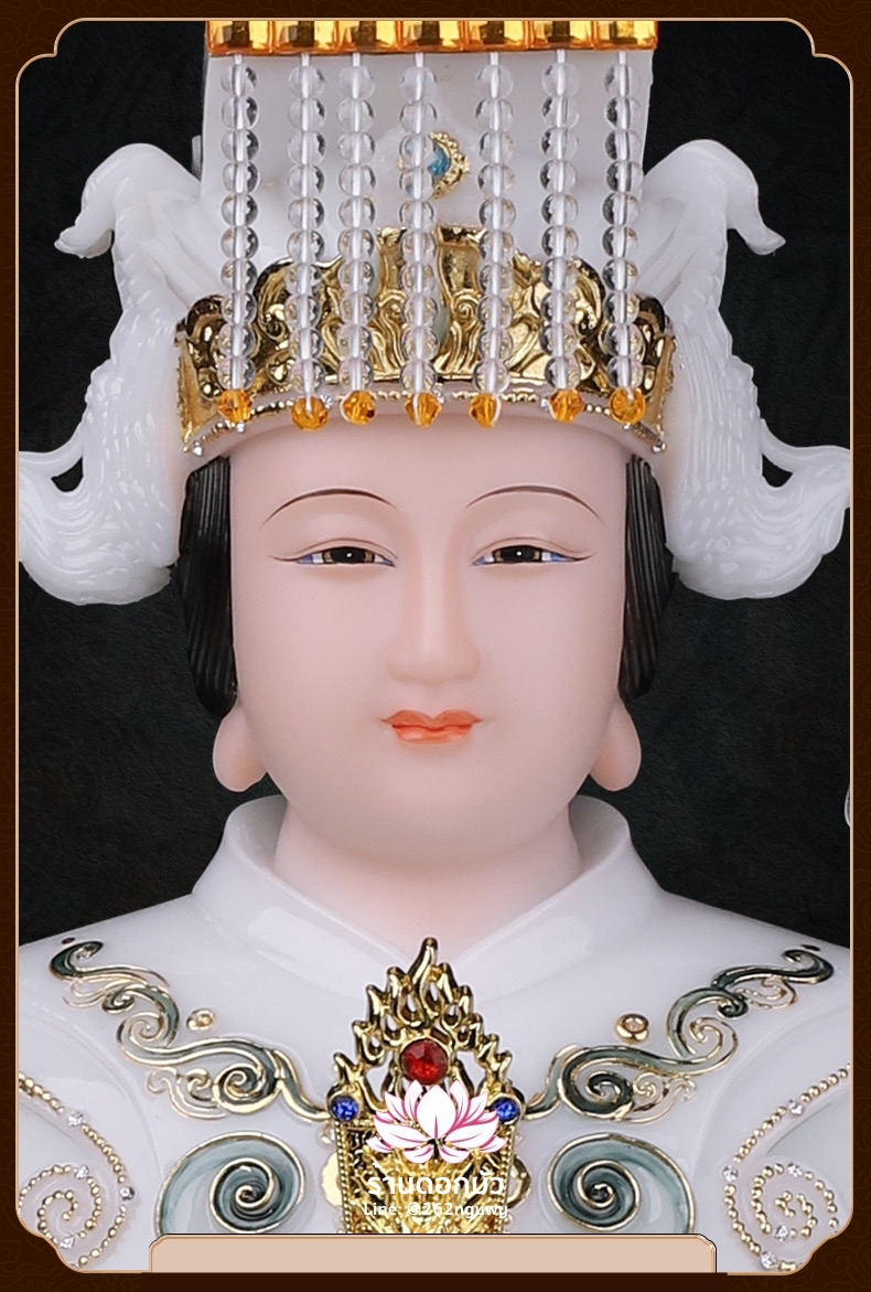 หม่าโจ้ว ม่าจ้อโป๋ เทียนส่งเซ่งโบ้ เทียนโหวเซี่ยบ้อ งานหินอ่อนคุณภาพสูง ขนาด 12/16/19 นิ้ว