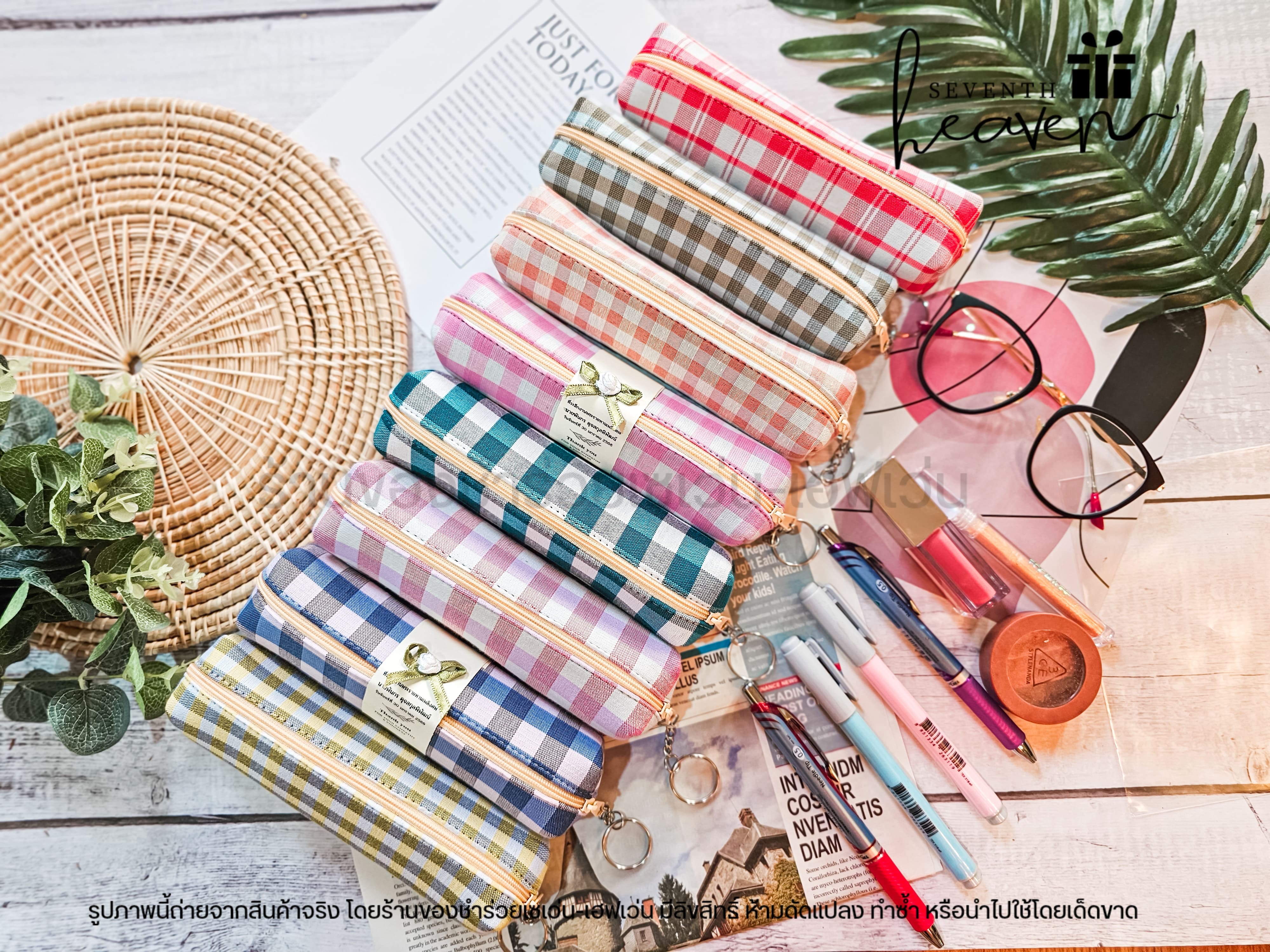 ของชำร่วยงานศพ กระเป๋าผ้าขาวม้าแท้ บุฟองน้ำแข็งอยู่ทรง