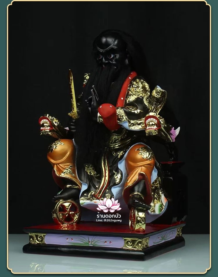 หวดจูเซ่งกุ๊น 3 พี่น้อง ฮวบจู่กง หรือ เตียวกงเสงกุ้น เชี่ยวกงเสงกุน (เขียว) และอั่งกงเสงกุ้น (แดง) ขนาด 16 นิ้ว