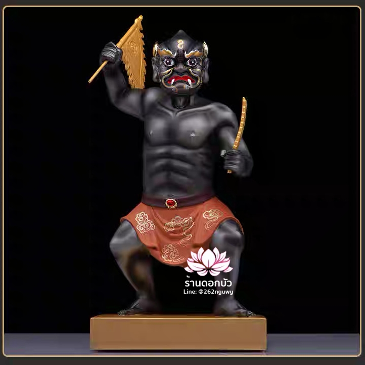 โหงวกุ้ย อู่กุ้ย อู่กุ้ยเจียงจิน หรือ ขุนพลห้าผี เทพบริวารสายนรก ขนาด 12/16 นิ้ว