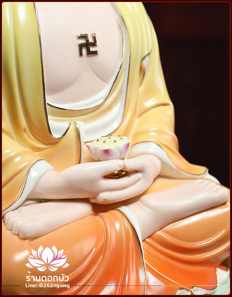 พระพุทธเจ้า (พระยูไล) พระโพธิสัตว์กวนอิม (กวนอิมผ่อสัก) พระมหาสถามปราปต์โพธิสัตว์ (ไต่ซีจี่ผ่อสัก) ขนาด 14 นิ้ว