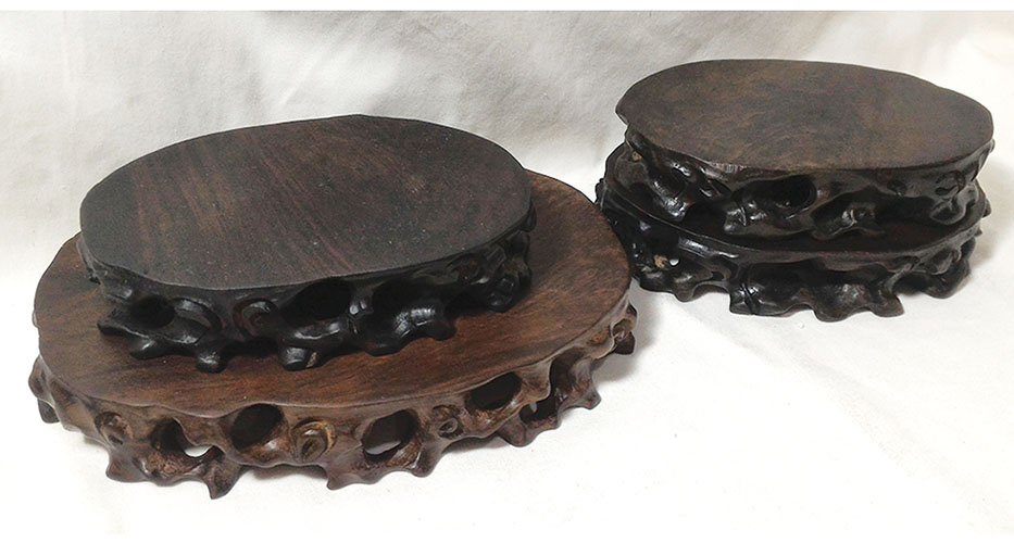 ฐานหรือกี๋ไม้สไตล์จีน ทรงรากไม้ ทรงรี ราคาเริ่ม