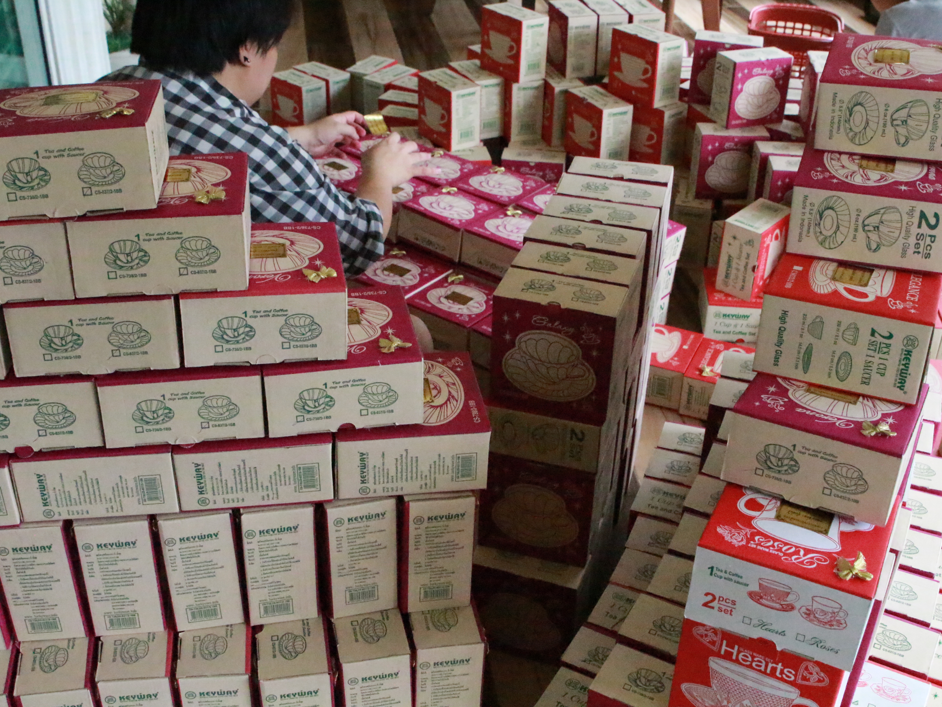 ของชำร่วยงานศพ ชุดแก้วกาแฟ พร้อมจานรอง (แก้วใส)