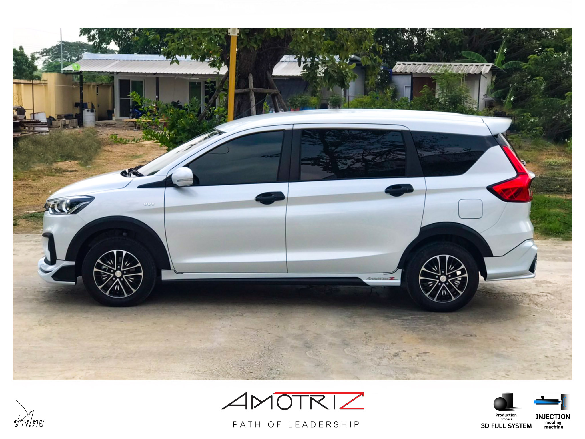 Suzuki Ertiga 2019 V.1 with custom grille bodykits by Amotriz