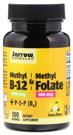 เมทิล โฟเลต&วิตามินบี12, Methyl B-12 & Methyl Folate, Lemon Flavor