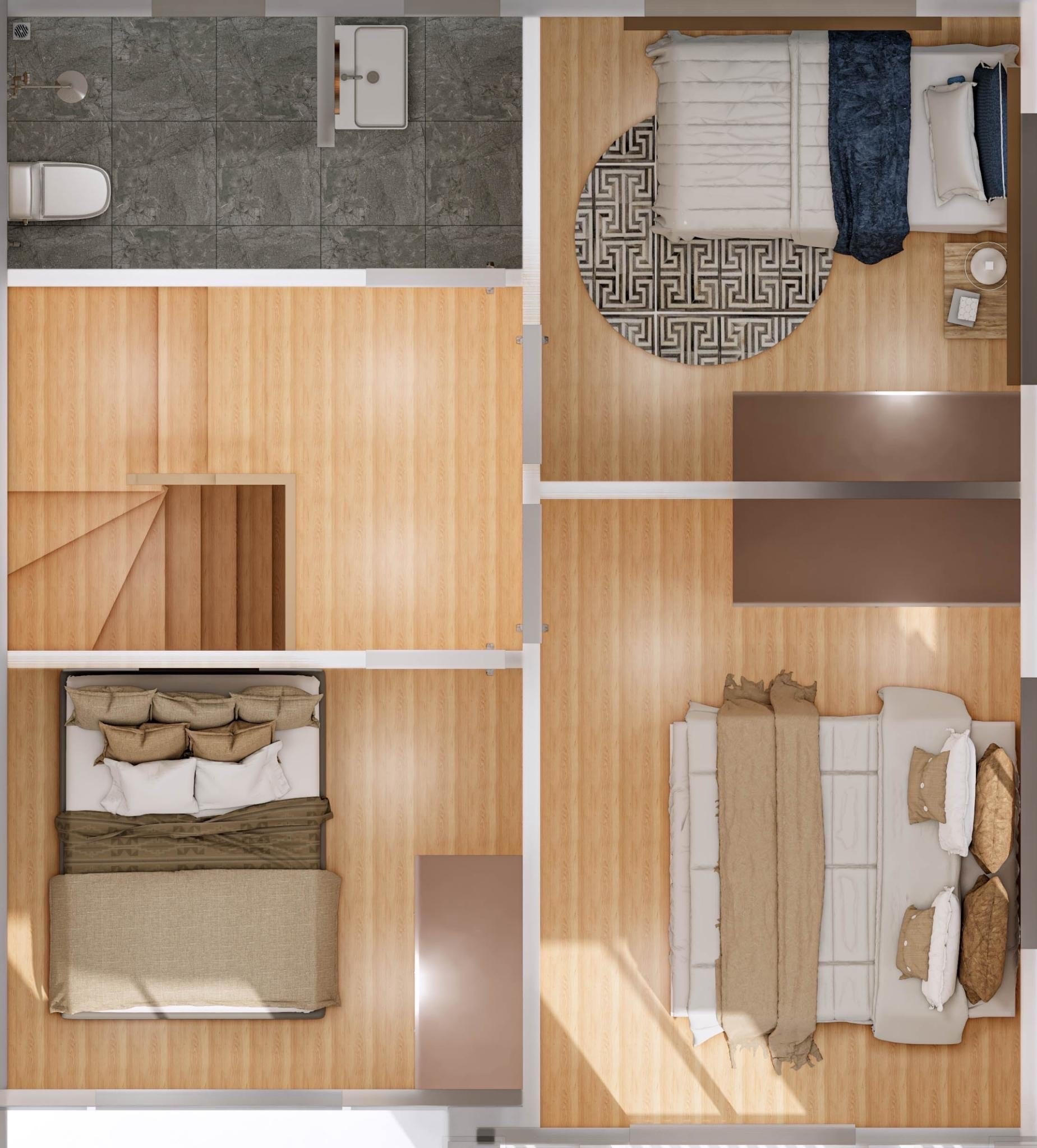 For Sale : Ratsada-Samkong, 2-Story Town Home, 3 Bedrooms 2 Bathrooms