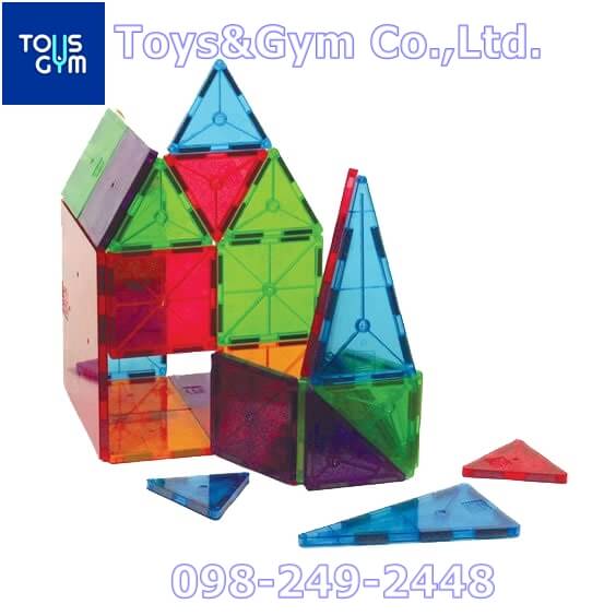 ของเล่นเด็ก ชุดบล็อคประกอบแม่เหล็ก 32 ชิ้น ตัวต่อเสริมพัฒนาการ