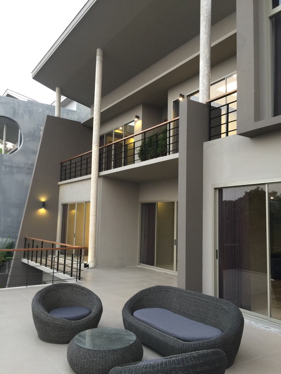 For Rent : Chalong, Private Pool Villa, Modren Style, 4 Bedrooms, Mountain view.