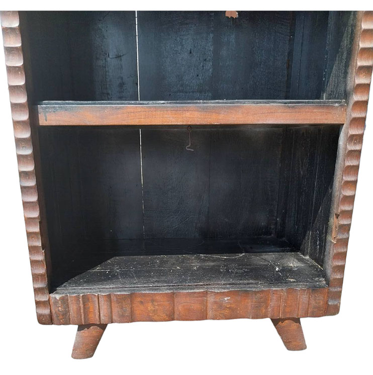 ตู้โชว์มือสอง(ชั้นบนกระจกเลื่อนพับเก็บ)ตำหนิตามรูป รับเอง