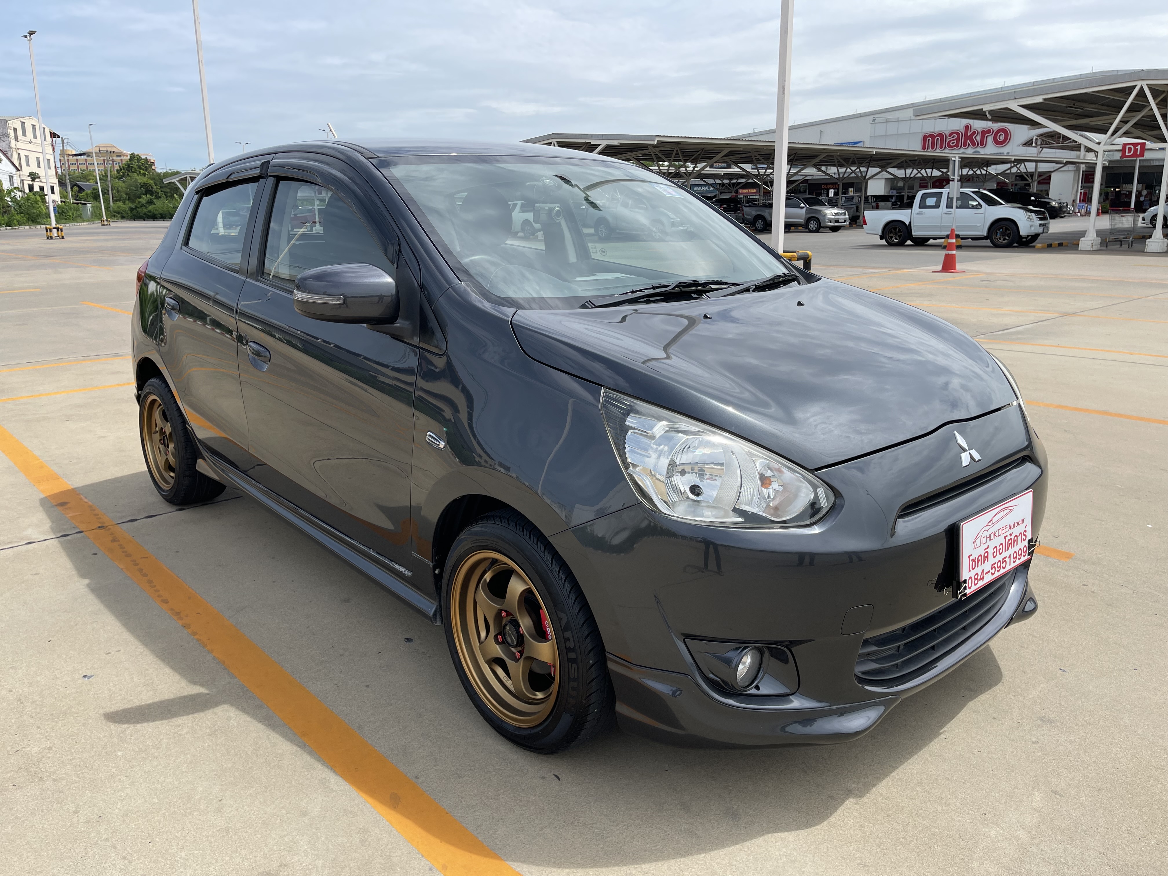 Mitsubishi Mirage 1.2 GLS Limited At 2015 เทาดำ
