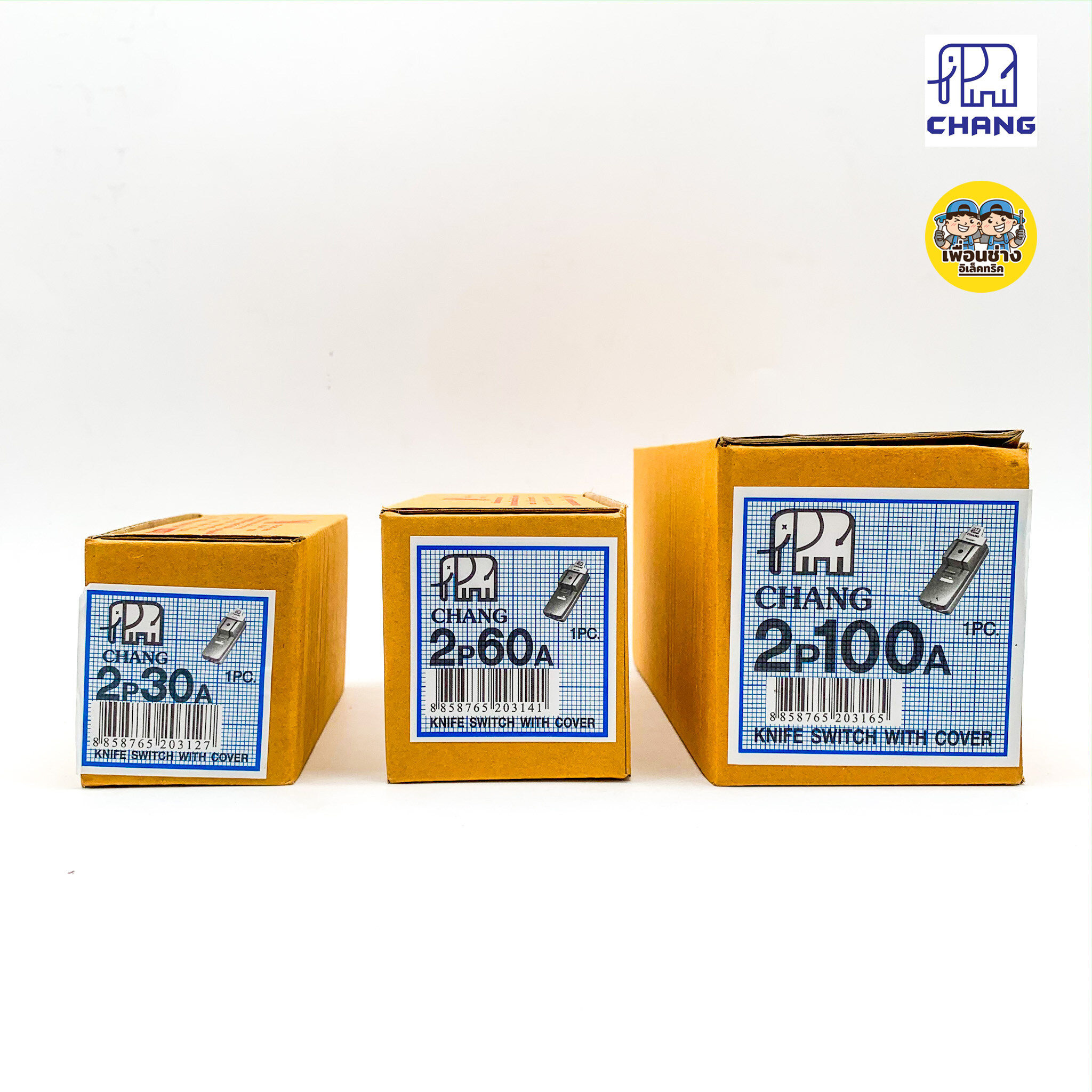 **2P** คัตเอ้า คัตเอาท์ CHANG ช้าง 2P 30/60A พร้อมฟิวส์ในกล่อง คัทเอาท์ ของแท้ 100% คัทเอ้า คัดเอ้า สะพานไฟ