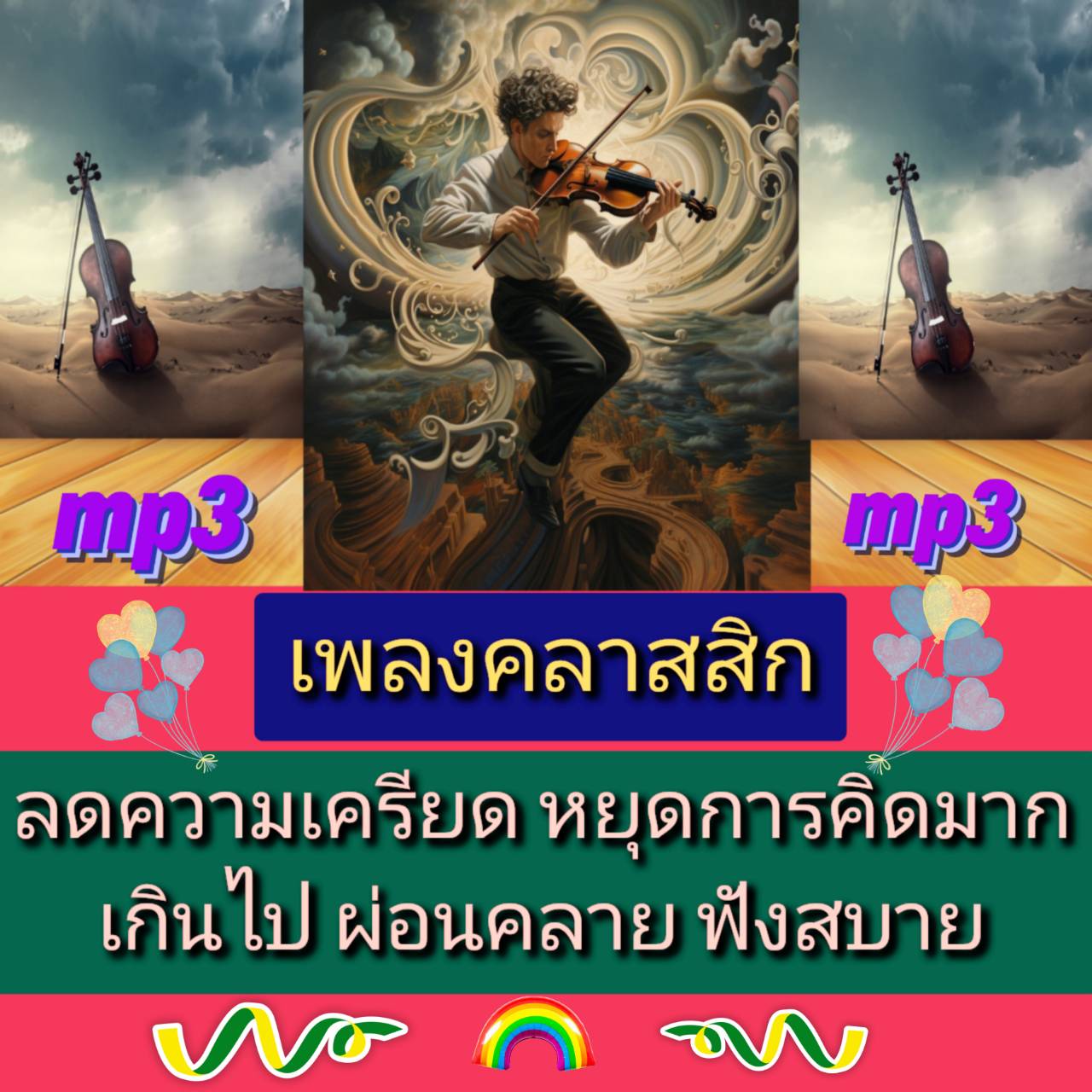 [พรเทวะ] แฟลชไดร์ฟ USb Mp3 เพลงคลาสสิก ลดความเครียด หยุดการคิดมากเกินไป ผ่อนคลาย ฟังสบาย ใช้กับเครื่องเล่น USB/mp3 ทุกชนิดหรือเปิดฟังในรถยนต์เปิดในคอมพิวเตอร์ได้ *** สามารถ โหลดใส่มือถือ ฟังได้ ** เปิดในคอมพิวเตอร์ได้ USB-MP3 คือ แฟลชไดร์ฟที่ลงเพลงแล้วพร้