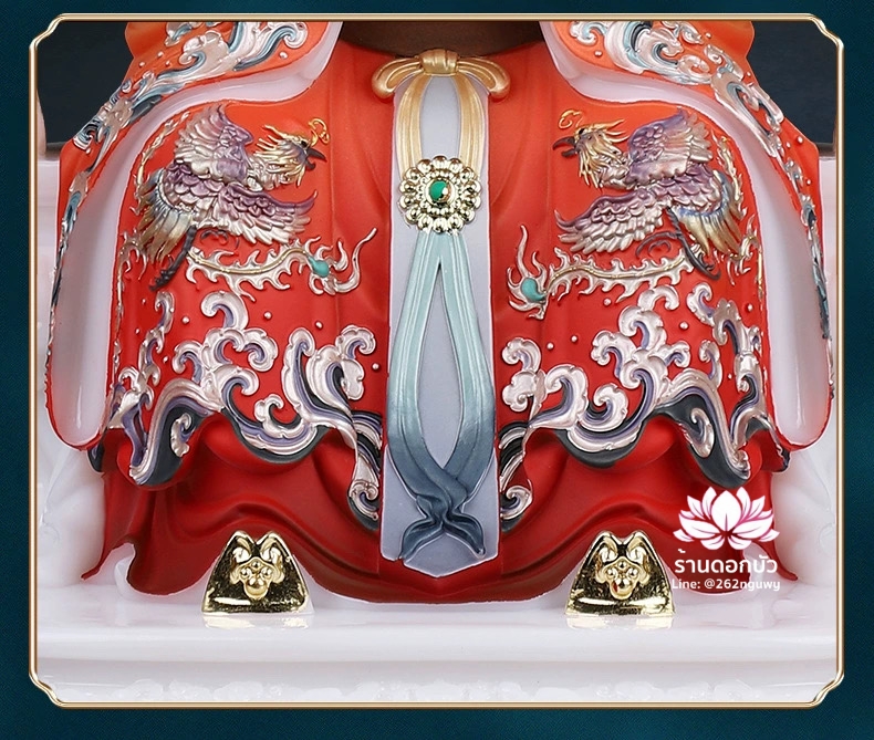 เยี่ยนกวงเนี่ยเนี้ย เยี่ยนกวงเซิงหมู่ พระแม่สายตา เทพผู้ดูแลการตั้งครรภ์และการคลอดบุตร งานหินอ่อนคุณภาพสูง ขนาด 12/16/19 นิ้ว