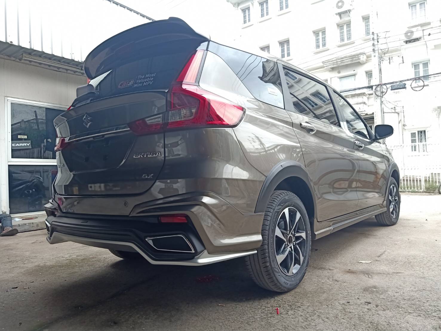Suzuki Ertiga 2019 V.1 with custom grille bodykits by Amotriz