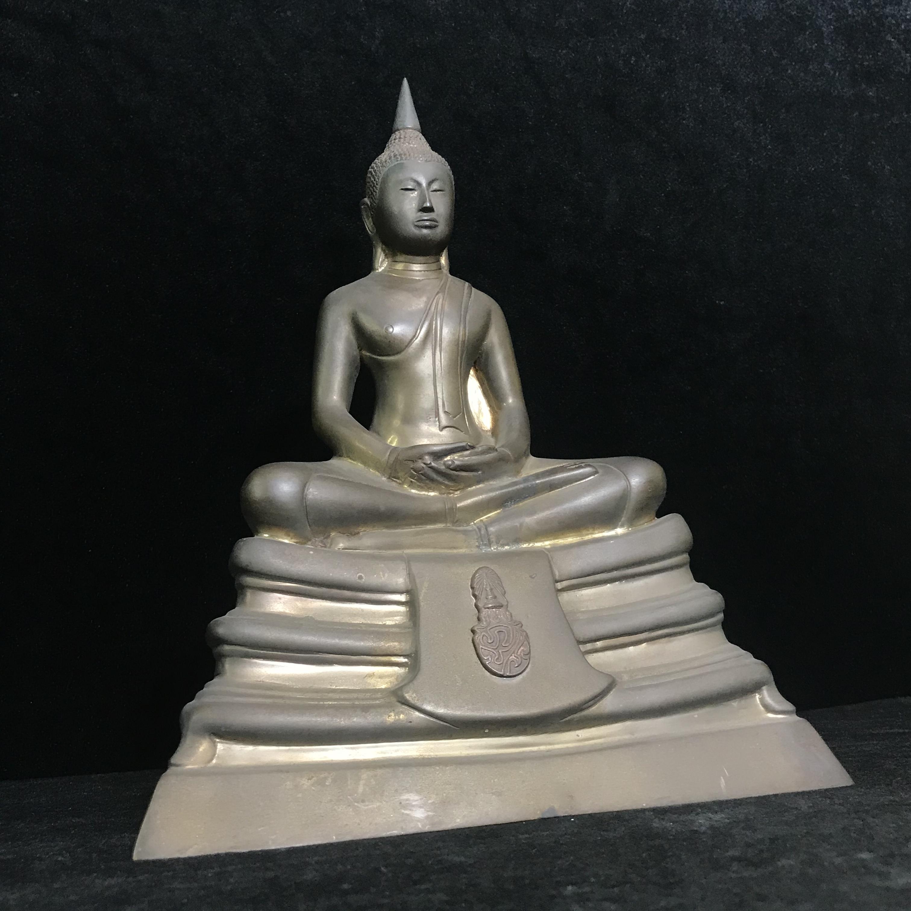 พระบูชาพระพุทธโสธร ภปร. รุ่นย้อนยุค ปี2539 กาญจนาภิเษกครองราชสมบัติครบ 50ปี หน้าตัก 5นิ้ว หมายเลข01818