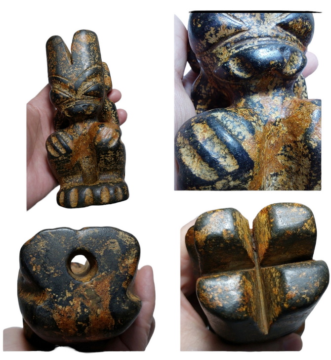 รูปปั้นหิน เทวรูปหิน หินรูปเอเลี่ยนต่างๆ (หินแม่เหล็กดูดติด)