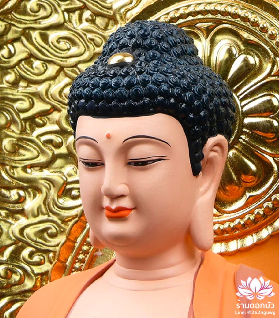 พระพุทธเจ้า (พระยูไล) พระโพธิสัตว์กวนอิม (กวนอิมผ่อสัก) พระมหาสถามปราปต์โพธิสัตว์ (ไต่ซีจี่ผ่อสัก) ปางยืนบนดอกบัว ขนาด 16/19/27/35 นิ้ว