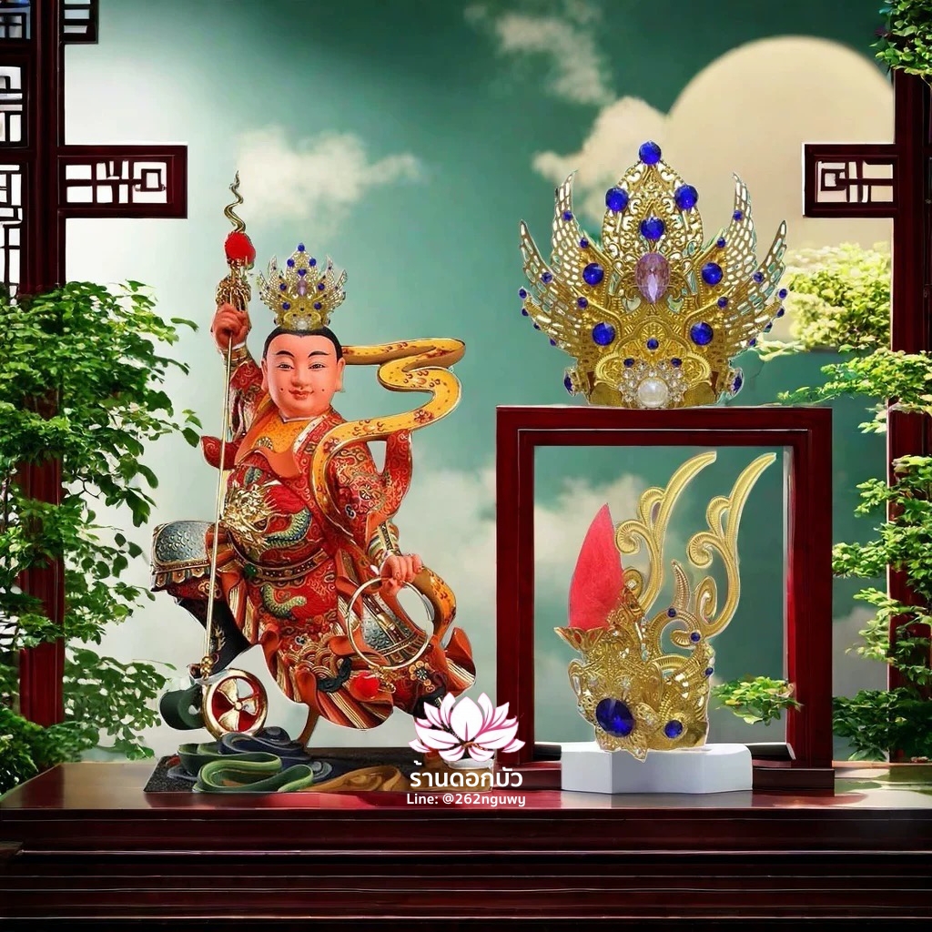 หมวกเทพเจ้านาจา หมวกหน่าจาซาไท้จื้อ หมวกหลี่โลเฉี้ย หมวกจงตั๋นหง่วนโส่ย หมวกพระจีน หมวกกิมซิ้น หมวกเทพเจ้าจีน