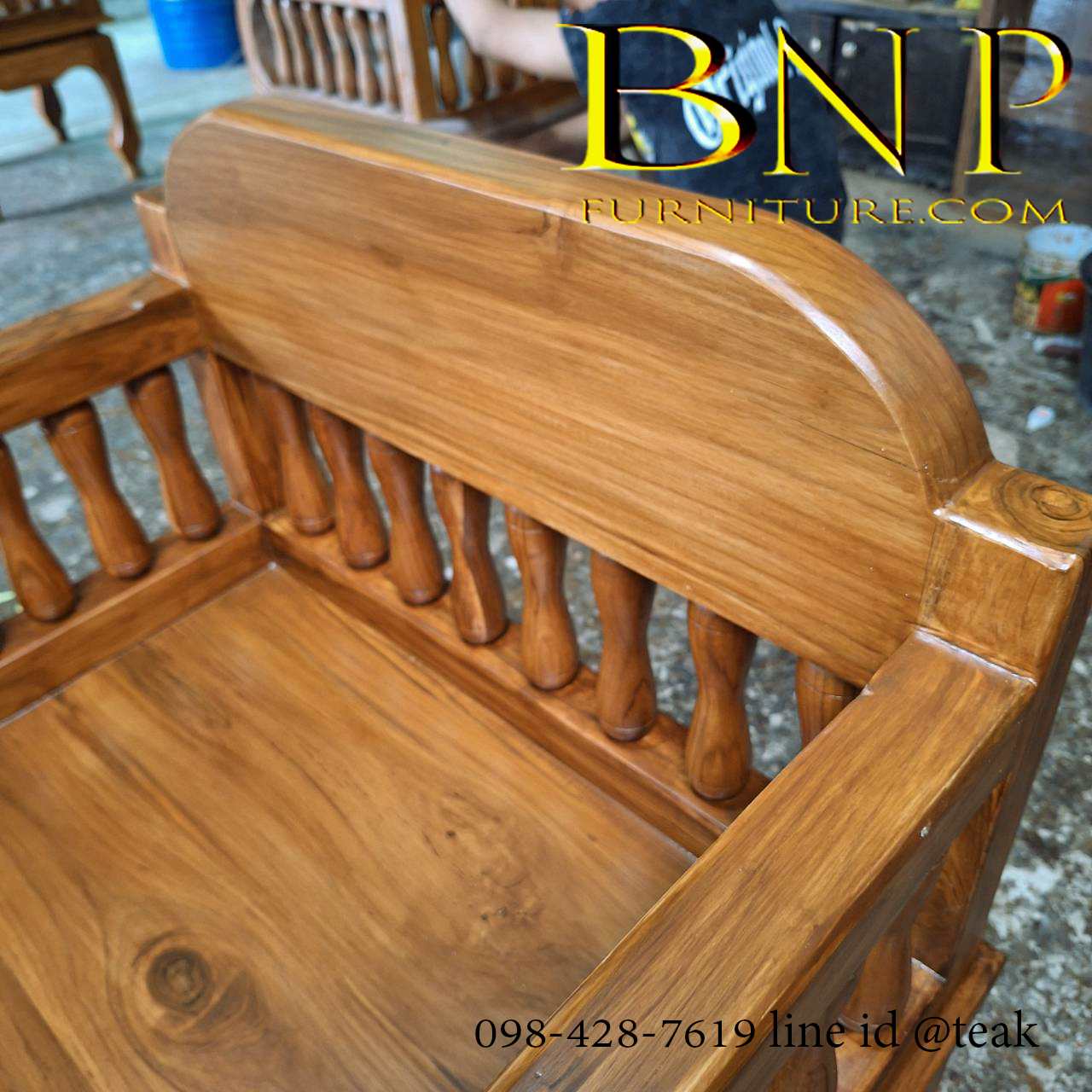 เก้าอี้ไม้สัก รุ่น โบลิ่ง