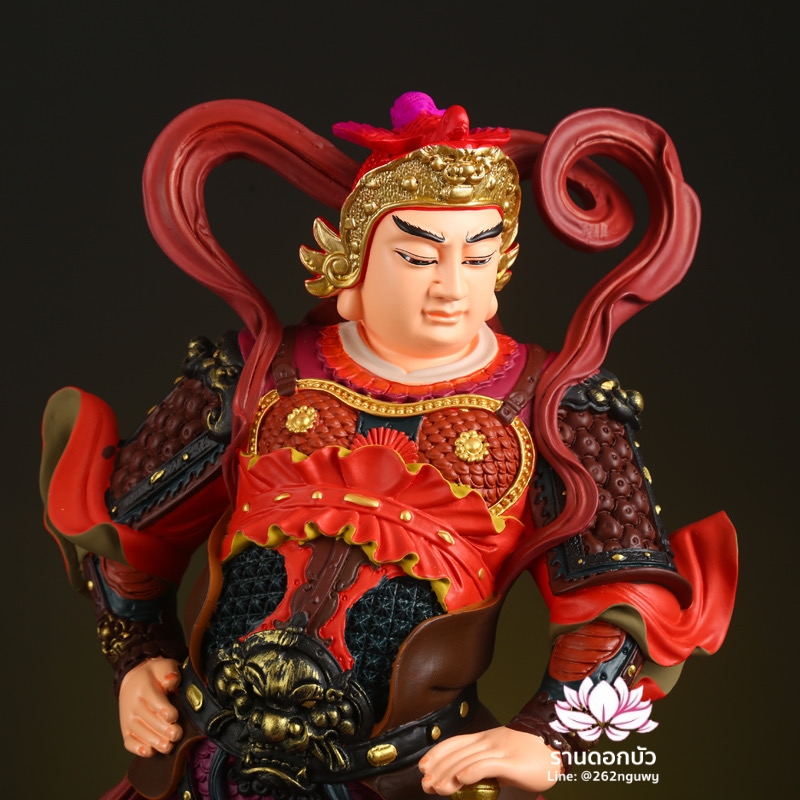 เทพเจ้ากวนอู และพระเวทโพธิสัตว์ (อุ่ยท้อผ่อสัก) งานเรซิ่น ขนาด 19 นิ้ว