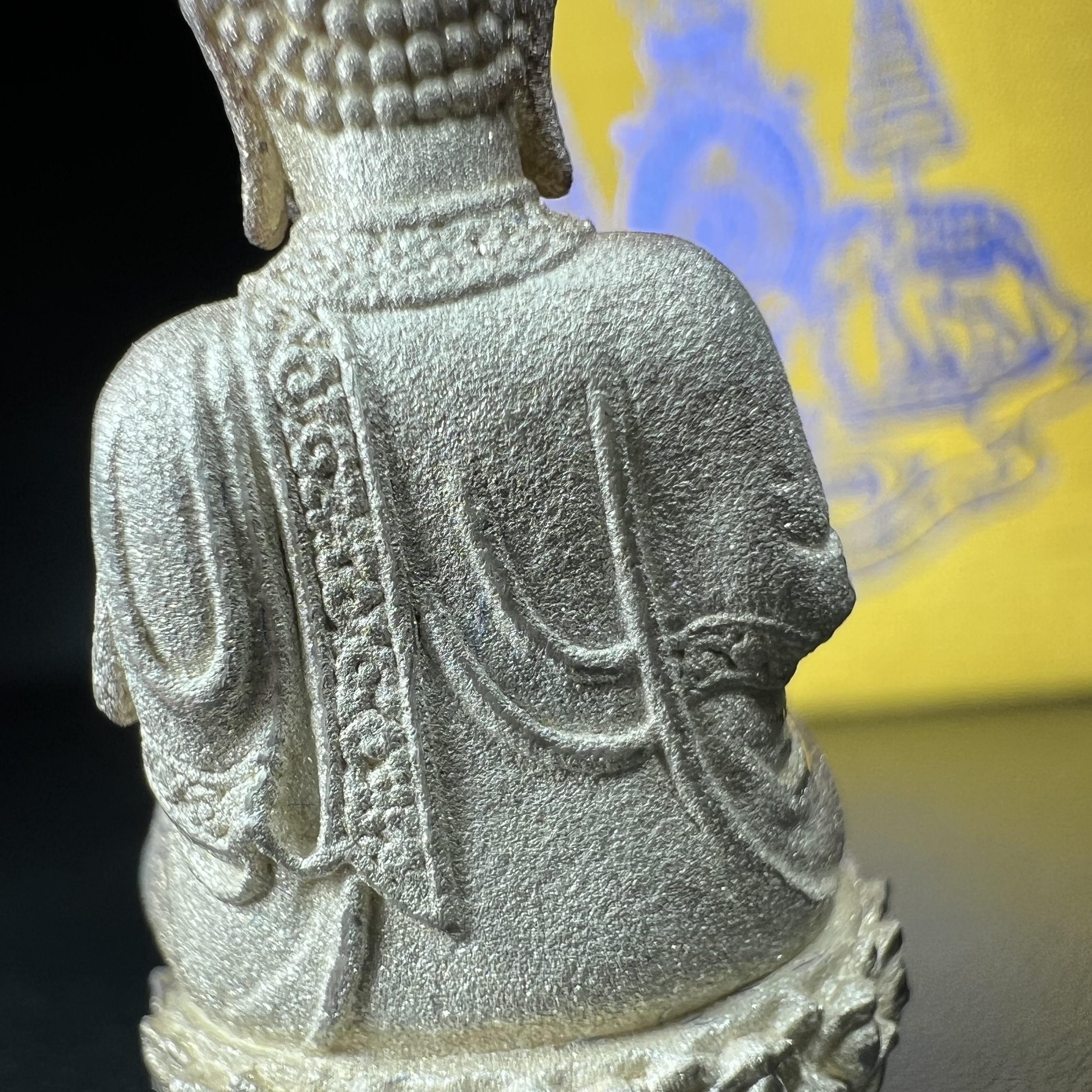 พระกริ่งจีน "ต้าเยิ่นถะ" รุ่น กาญจนาภิเษกครองราชย์ 50 ปี วัดบวรนิเวศวิหาร ปี2538 เนื้อเงิน(ผิวเดิมกลับดำขึ้นสีรุ้งเข้มขลังงดงามธรรมชาติสร้างสรรค์สภาพสวยเดิมพร้อมกล่องบรรจุเดิม ตอกโค๊ดหมายเลขกำกับ)(คัดสภาพสวยเดิมพิธีใหญ่พุทธศิลป์งดงาม)1ใน6001องค์