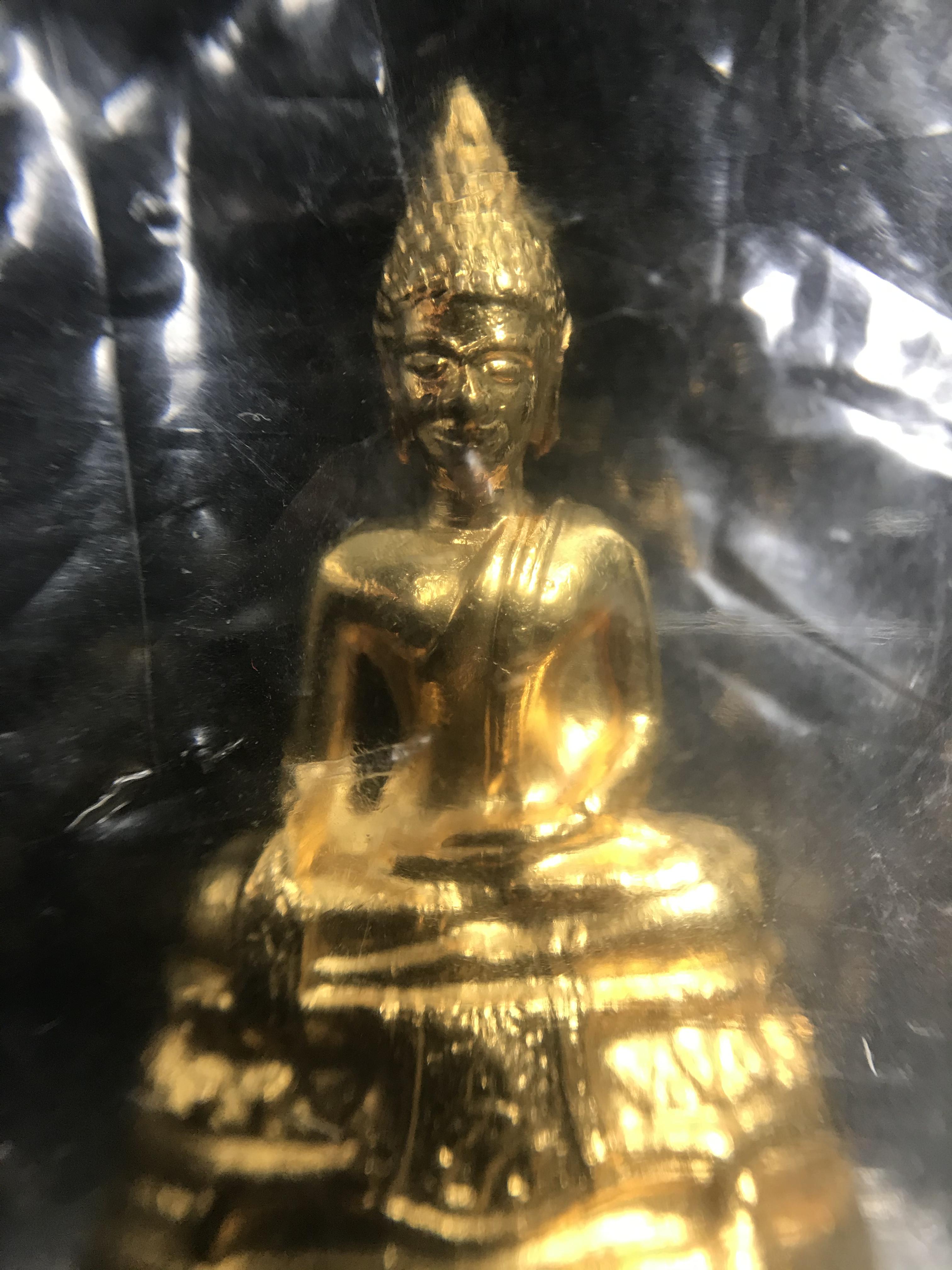 พระกริ่ง ภปร.(รุ่นแรก) วัดบวรนิเวศวิหาร พ.ศ.2508 กะไหล่ทองเดิม(กรรมการ)พิมพ์นิยม(หูยาว)สภาพสวยซีนซองเดิม (ในหลวงรัชกาลที่9ทรงเสด็จเททอง)