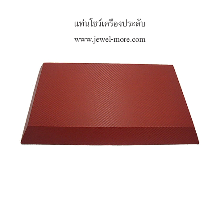 ฐานแท่นวางโชว์เครื่องประดับ หนังสีแดง