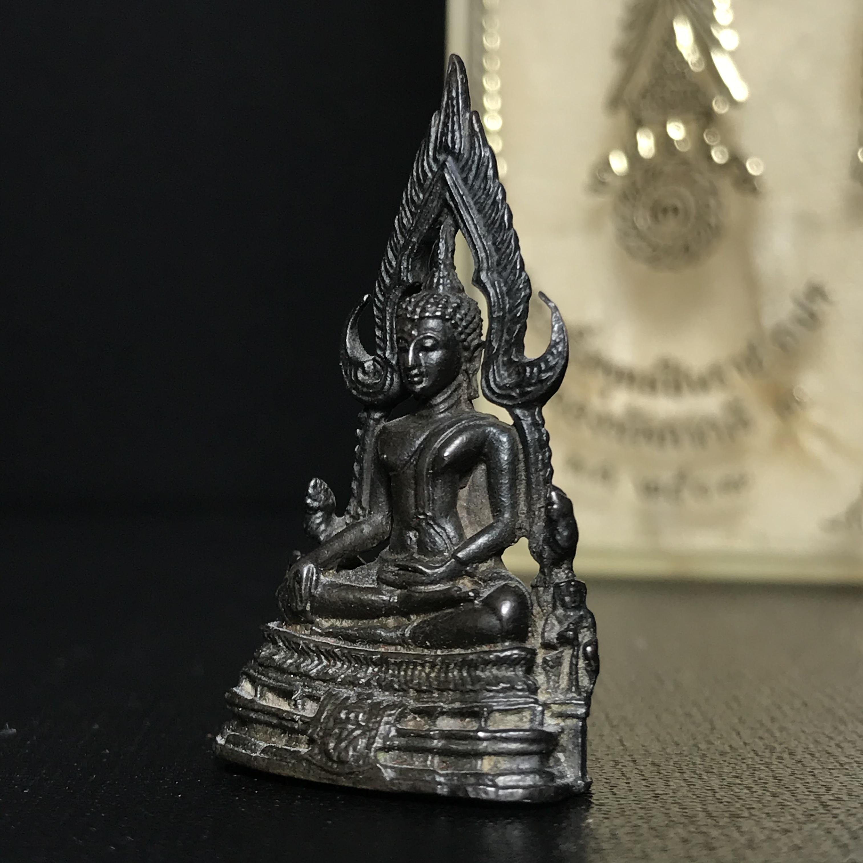 กริ่งพระพุทธชินราช ภปร. กองทัพภาคที่3จัดสร้าง ปี2517 เนื้อนวโลหะกล่องเดิม(หายาก)(ในหลวง ร.9 เสด็จในพิธี)