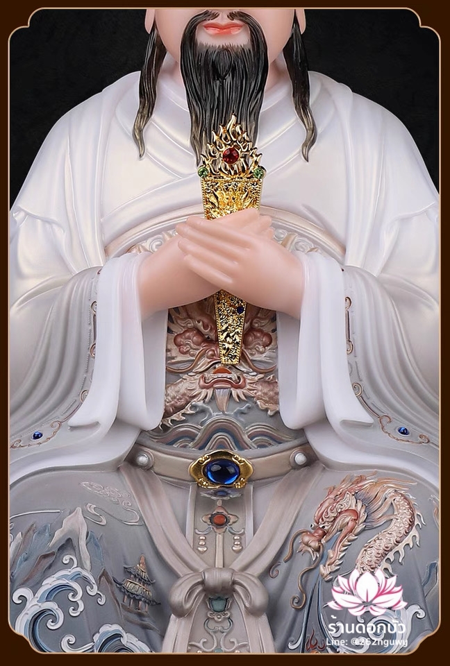 เง็กเซียนฮ่องเต้ หยกอ๋องส่องเต่ และ พระนางซีหวังหมู่ กิมบ้อเนี่ยเนี้ย งานหินอ่อนคุณภาพสูง ขนาด 12/16/19 นิ้ว