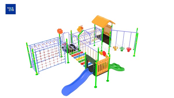 เครื่องเล่นสนามกลางแจ้ง ชุด Funny Park Adventure