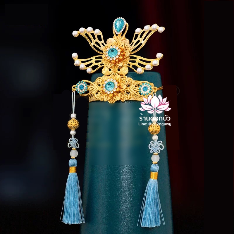 หมวกเทพเจ้าฝ่ายหญิง หมวกเทพนารี หมวกเทวนารี หมวกเจ้าแม่ หมวกพระหญิง หมวกกิมซิ้น หมวกพระจีน