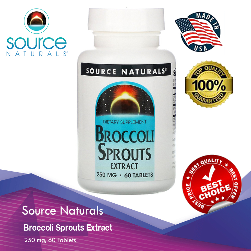 Source Naturals, Broccoli Sprouts Extract, 250 mg, 60 Tablets