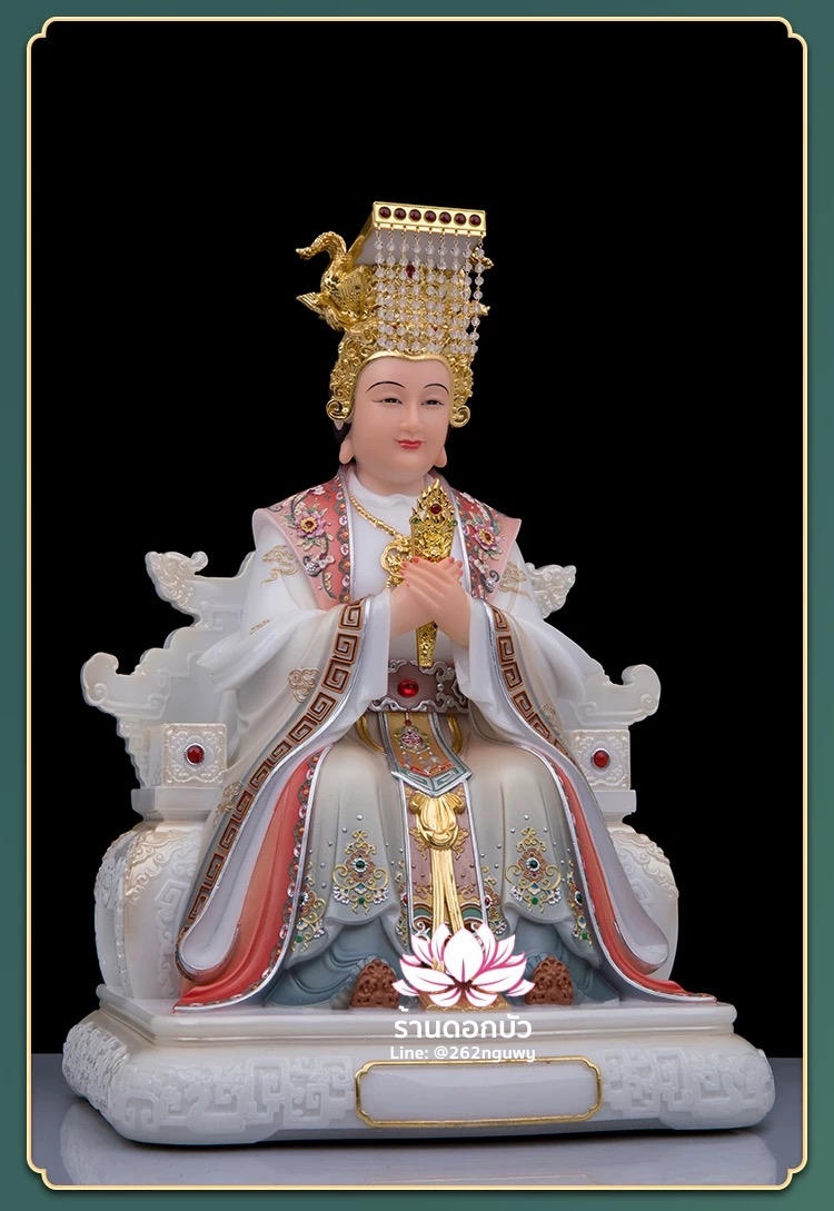 หม่าโจ้ว ม่าจ้อโป๋ เทียนส่งเซ่งโบ้ เทียนโหวเซี่ยบ้อ งานหินอ่อนคุณภาพสูง ขนาด 12/16/19/26 นิ้ว