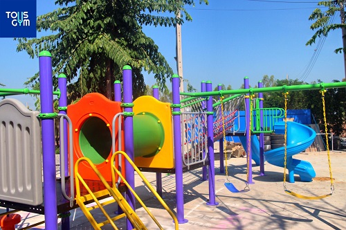 เครื่องเล่นสนามกลางแจ้ง ชุดเครื่องเล่นแสนสนุก