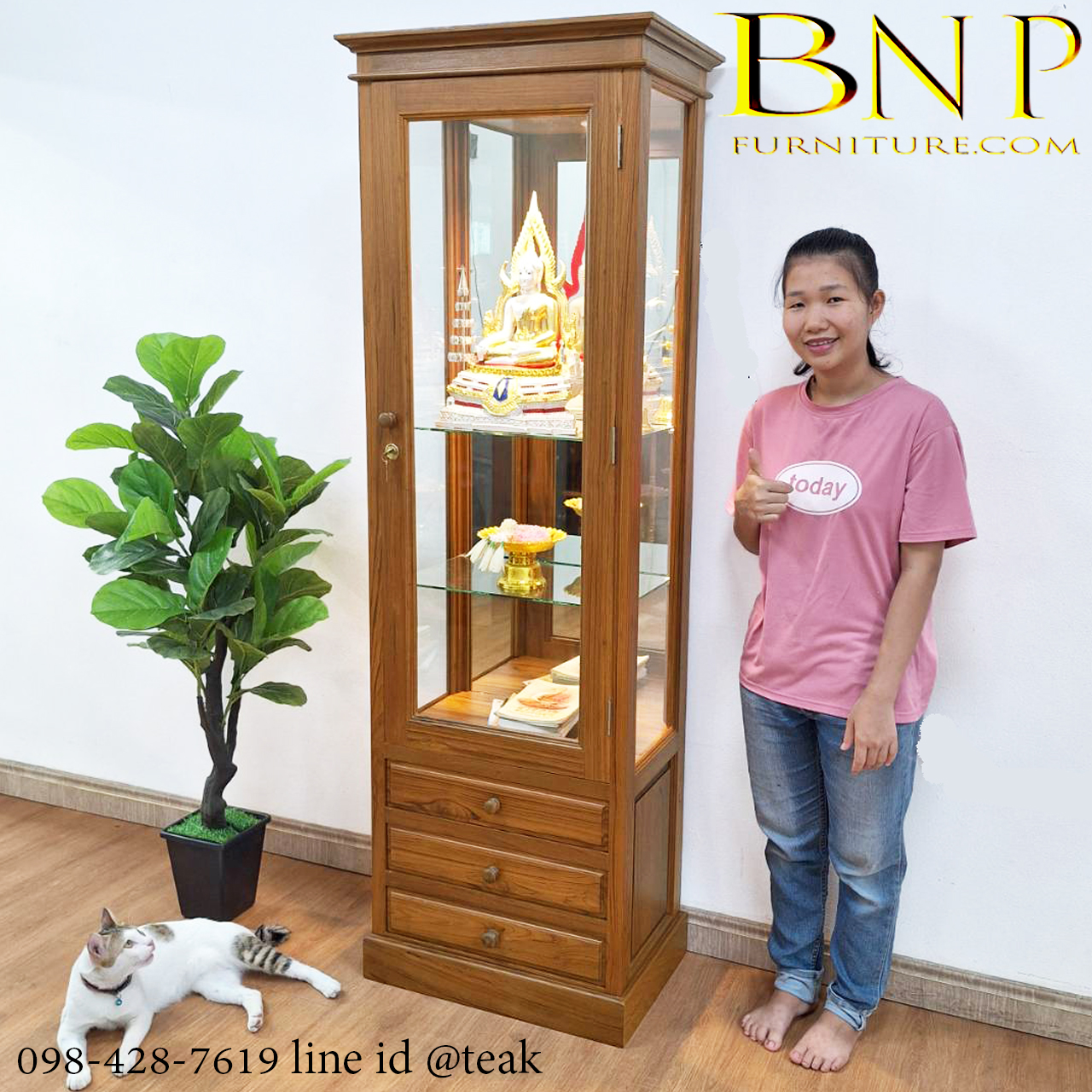 ตู้โชว์ รุ่น เพ็ญจันทร์